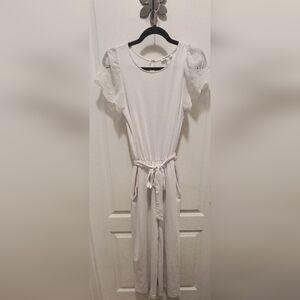 Express Classic White Romper-Worn Once SMALL